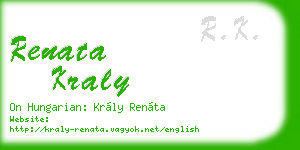 renata kraly business card